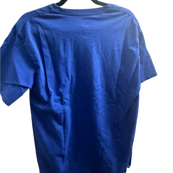 Italia travel tee Hanes Mens Medium 100% preshrunk cotton blue - Picture 2 of 7